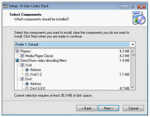 кодеки K-Lite Codec Pack 1