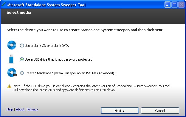Microsoft Standalone System Sweeper