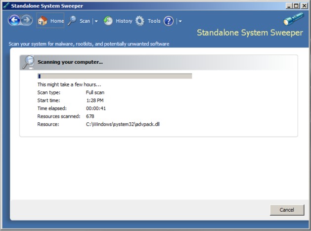 Standalone System Sweeper