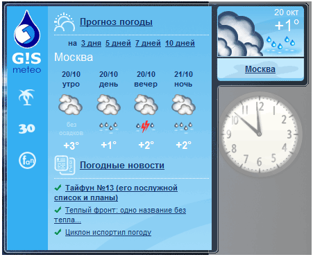Gismeteo.Vista