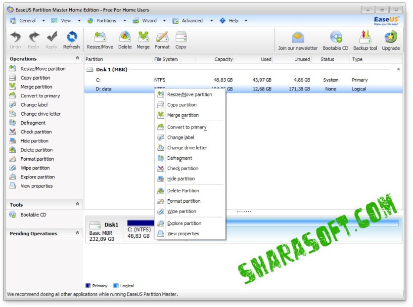 EASEUS Partition Master