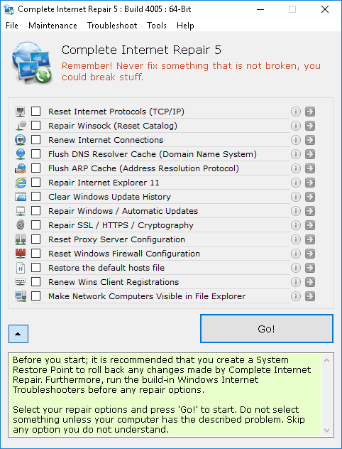 Complete Internet Repair