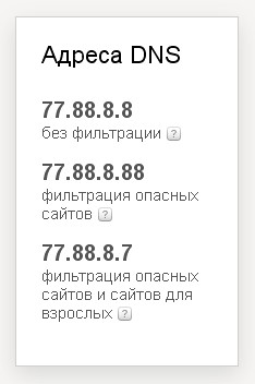 яндекс днс