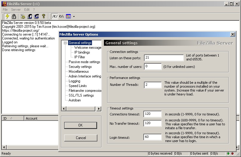 FileZilla Server