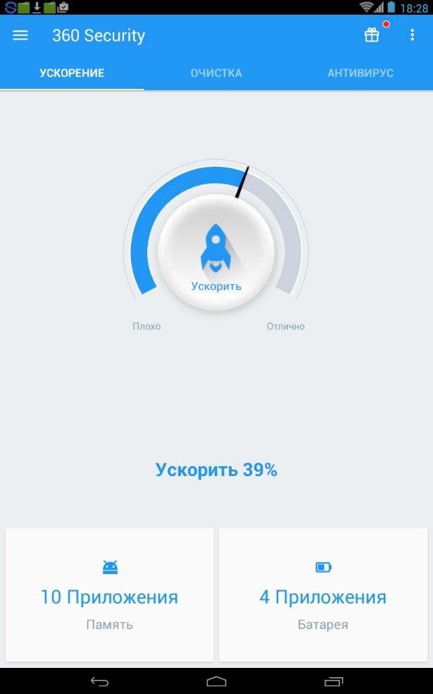 Быстрое ускорение