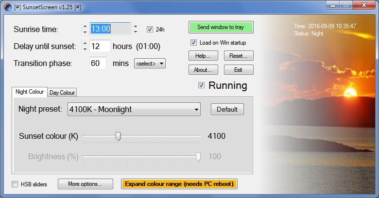 SunsetScreen