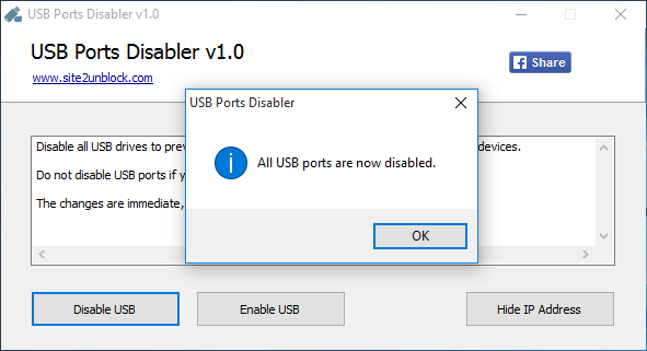 USB Ports Disabler
