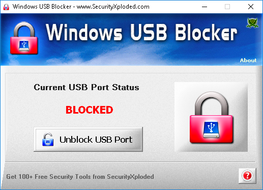 блокировка usb