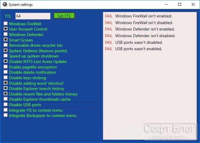 System Settings