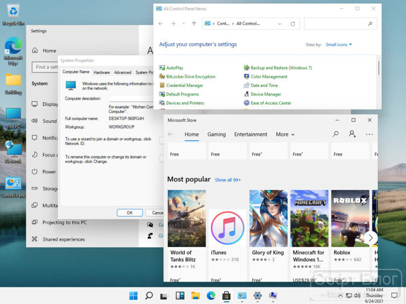 Windows 11 пробуем